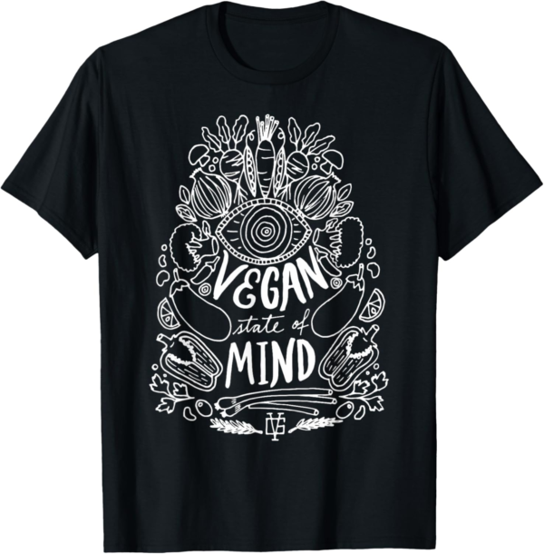 Vegan State of Mind - Vegan Clothing by The Dharma Store T-S... - Image 2